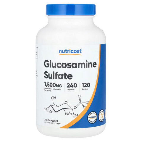 Nutricost, Glucosamine Sulfate Capsules, 750 Mg, 240 Count