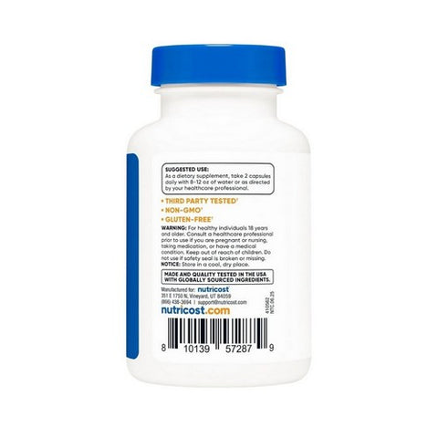 Nutricost, Berberine HCl, 1200 Mg, 60 Caps