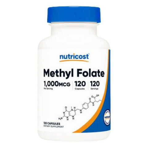 Nutricost, Methyl Folate Capsules, 1000 Mg, 120 Count
