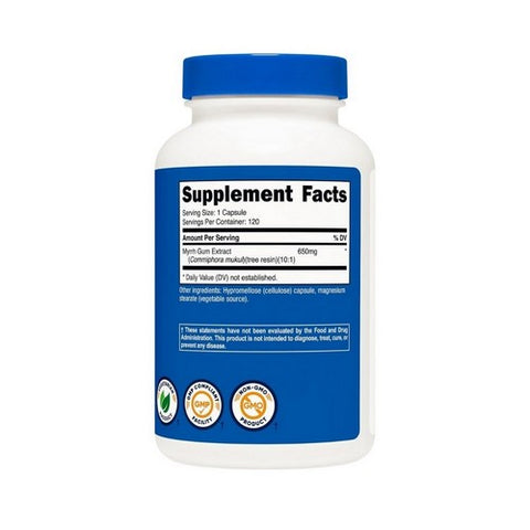 Nutricost, Myrrh Extract Capsules, 650 Mg, 120 Count