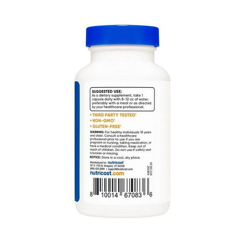 Nutricost, Ox Bile Capsules, 500 Mg, 120 Count