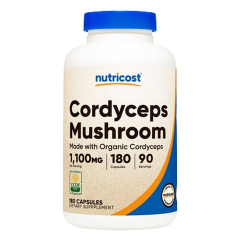 Nutricost, Cordyceps Capsules MWO, 1100 Mg, 180 Count