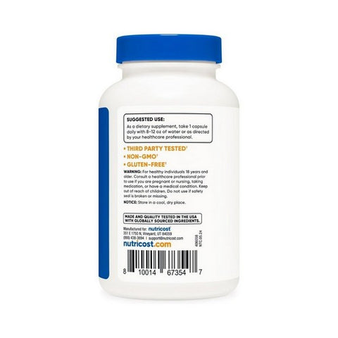 Nutricost, Zinc Picolinate, 30 Mg, 240 Caps