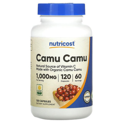 Nutricost, Camu Camu Capsules MWO, 500 Mg, 120 Count