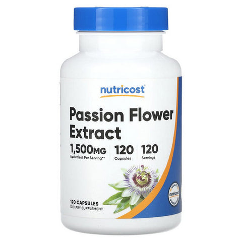 Nutricost, Passion Flower Extract Capsules, 375 Mg, 120 Count