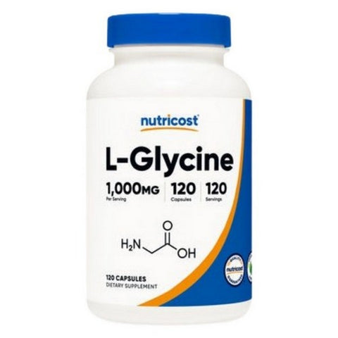 Nutricost, L-Glycine Capsules, 1000 Mg, 120 Count