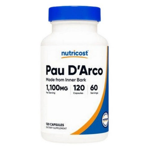 Nutricost, Pau D'Arco Capsules, 1100 Mg, 120 Count
