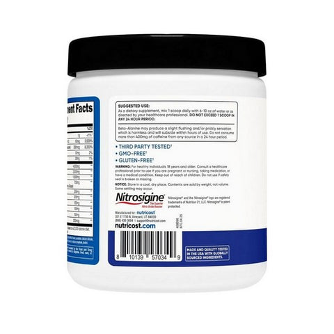 Nutricost, Preworkout Complex Blue Raspberry, 30 Serving