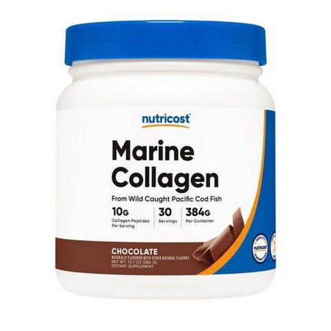 Nutricost, Marine Collagen Powder Chocolate Wild-Caught, 30 Serving