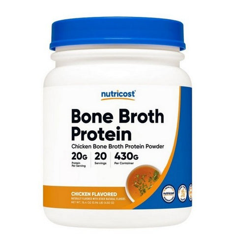 Nutricost, Chicken Bone Broth Protein Powder Chicken Flavored, 20 Servings