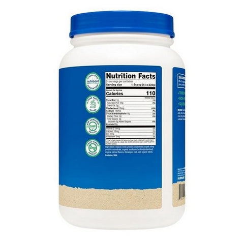 Nutricost, Organic Whey Protein Powder French Vanilla, 2 Lbs