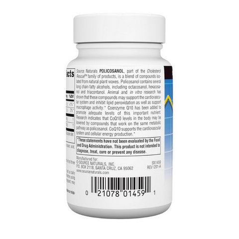 Source Naturals, Policosanol, w/CoQ10 120 Tabs