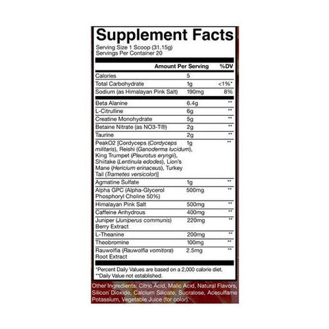 Raw Nutrition, Thuper Thavage Pre Workout Citrus Grapefruit, 516 Grams