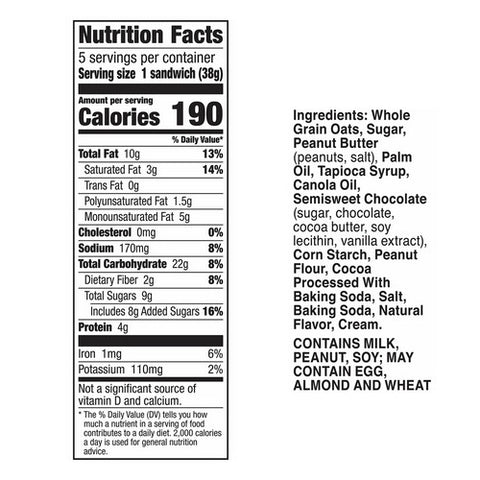 Nature Valley, Chocolate Biscuits With Peanut Butter, 6.75 Oz (Case Of 12)