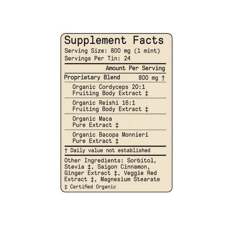 SuperMush, Daily Creativity SuppleMints, 24 Count