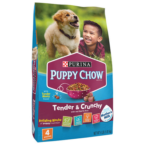 Purina, Purina Puppy Chow Tender Beef, 4 Lbs (Case Of 4)