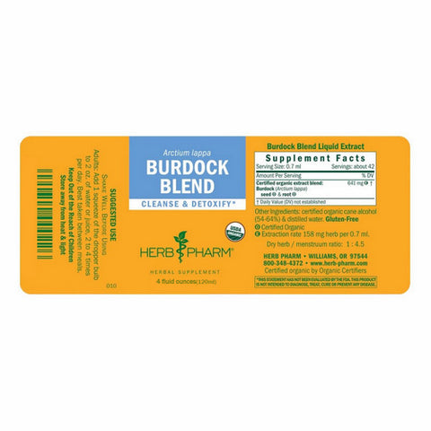 Herb Pharm, Burdock Blend Extract, 4 Oz