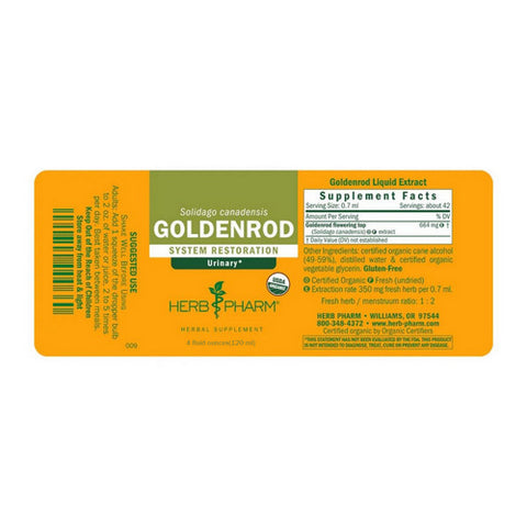 Herb Pharm, Goldenrod Extract, 4 Oz