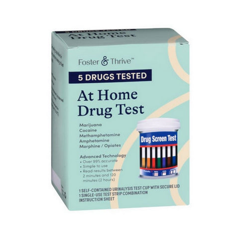 5 Drugs Tested At Home Drug Test 1 Count by Foster And Thrive