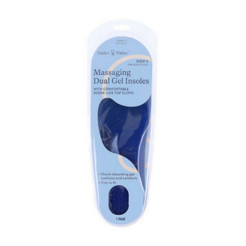 Massaging Gel Insole Men 1 Count by Foster And Thrive