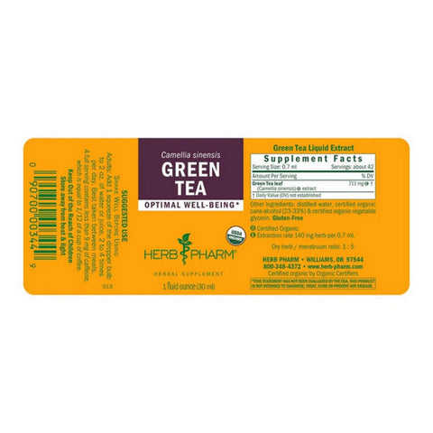 Herb Pharm, Green Tea Extract, 1 Oz