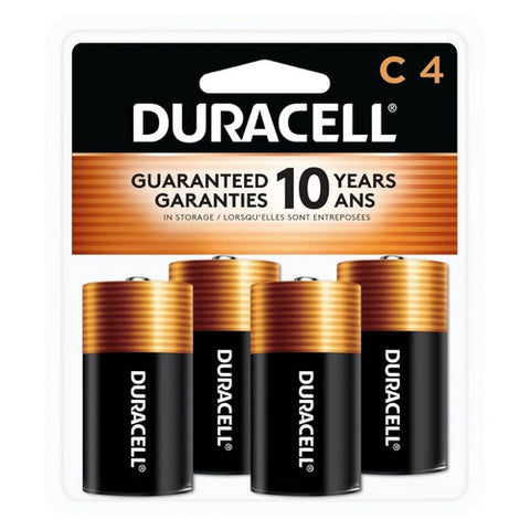 Duracell, Alkaline Batteries C4, 4 Count