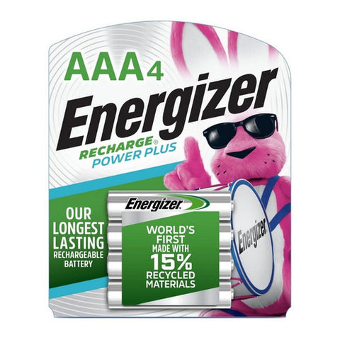 Energizer, Recharge Power Plus Pre-Charged NiMH Batteries AAA, 4 Count