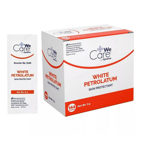 Dynarex, Petroleum White Lubricating Jelly, 144 Packets