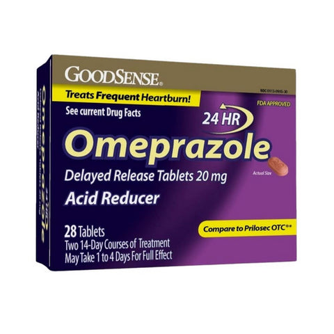 Good Sense, Omeprazole Delayed Release Tablets, 20 Mg, 28 Tabs