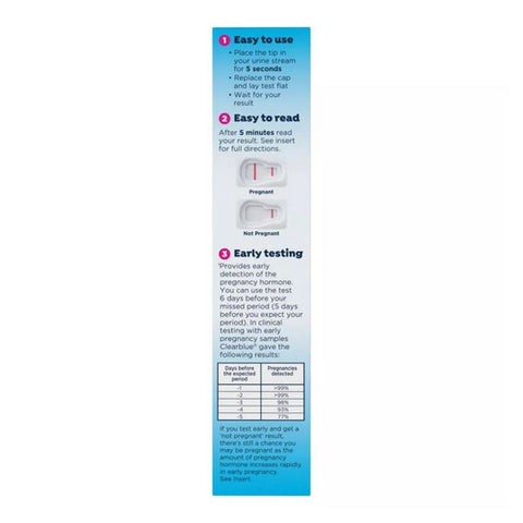 Clearblue, Early Detection Pregnancy Test, 6 Count