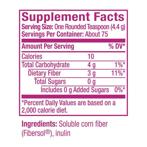 Metamucil, Clear Fiber Blend Powder Unflavored, 11.6 Oz