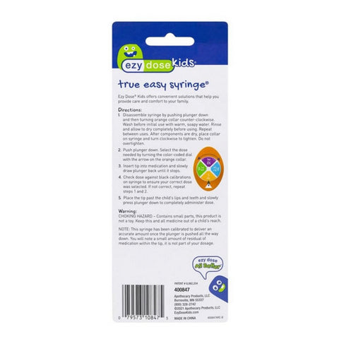 Ezy Dose, Kids True Easy Syringe, 1 Count
