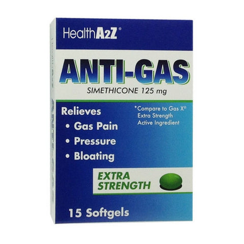 Anti Gas Simethicone 15 Tablets by Health A2Z