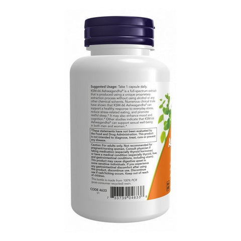 Now Foods, Ksm-66 Ashwagandha, 90 Count