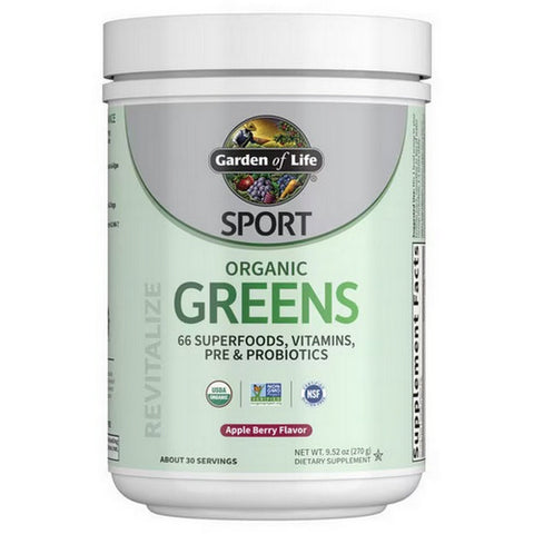 Garden of Life, Sport Organic Greens Apple Berry, 270 Grams