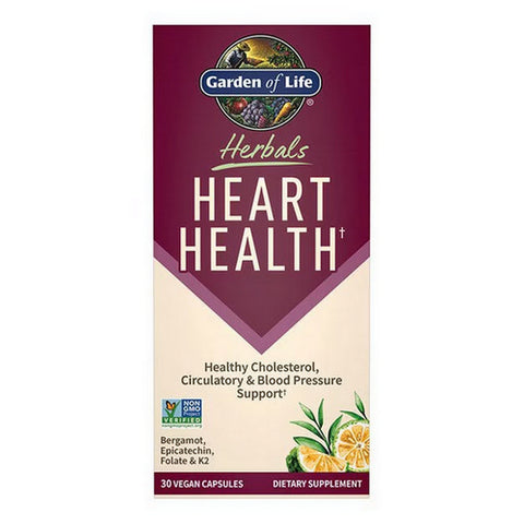 Garden of Life, Herbals Heart Health Capsules, 30 Capsules