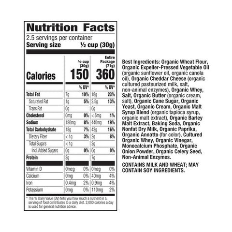 Annie's Homegrown, Annies Organic Cheddar Snack Mix, 2.5 Oz