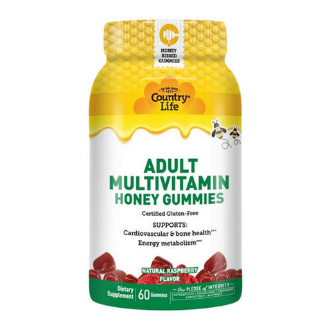 Country Life, Adult Multivitamin Honey Gummies, 60 Gummies