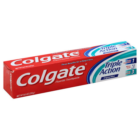 Colgate, Anticavity Triple Action Toothpaste, 4 Oz (Case Of 6)