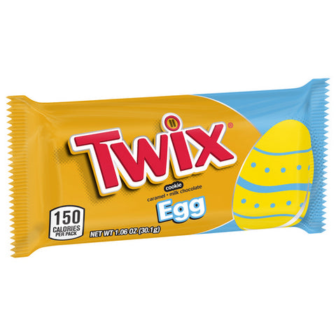 Twix, Cookie Easter Egg Candy Caramel And Milk Chocolate, 1.06Oz (Case Of 96)