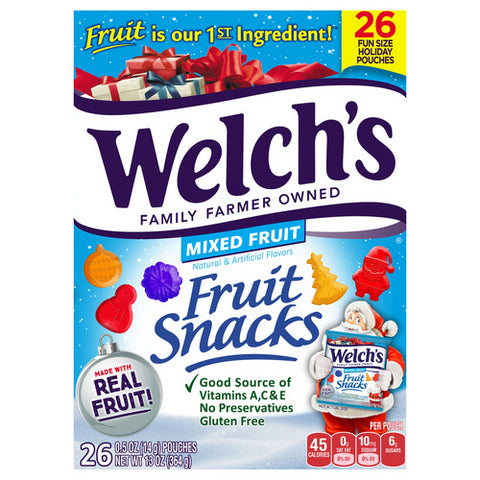 Welch's, Mixed Fruit Snacks Fun Size, 13 Oz (Case Of 9)