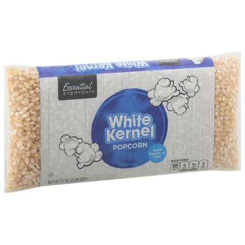 Essential Everyday, White Kernel Popcorn, 32 Oz (Case Of 12)