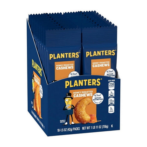 Honey Roasted And Salted Cashews 1.5Oz (Case Of 108) by Planters