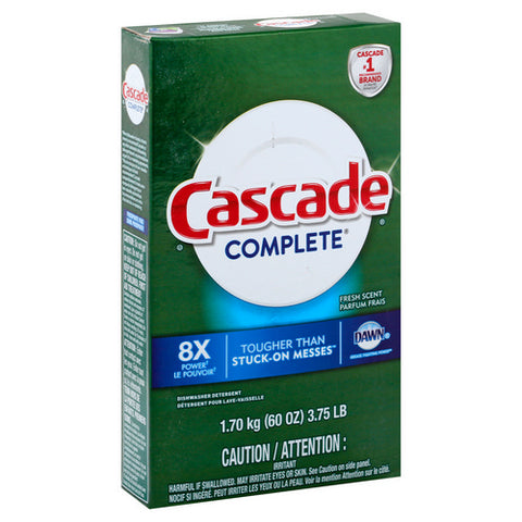 Cascade, Complete Dishwasher Detergent, 60 Oz (Case Of 6)