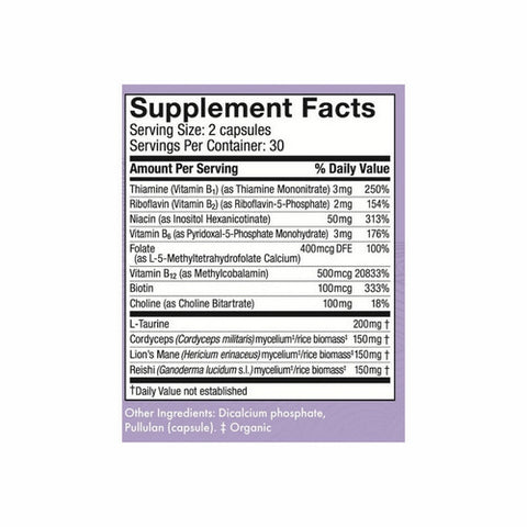 Host Defense, Mycobenefits Focus, 60 Capsules