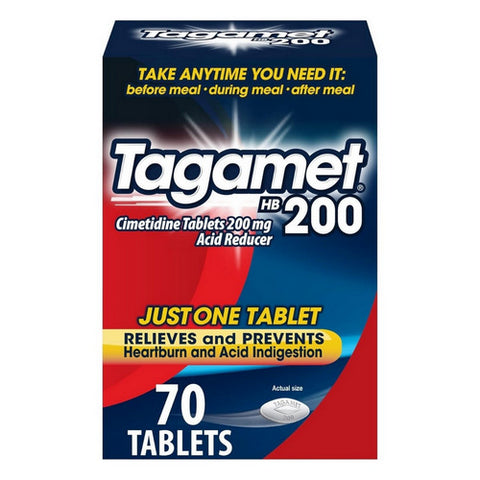 Cimetidine Acid Reducer and Heartburn Relief HB 200 70 Count by Tagamet