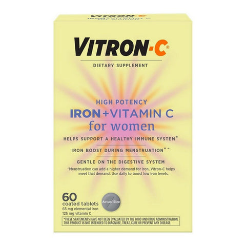 Women's Iron With Vitamin C Immune Support 60 Count by Vitron-C