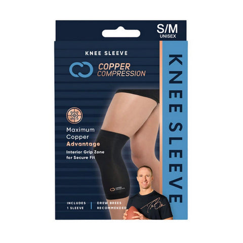 Knee Sleeve Copper Infused Small Medium 1 Count by Copper Compression