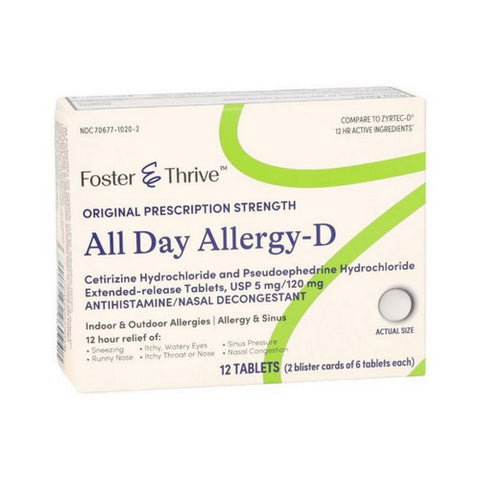 All Day Allergy-D 12 Tabs by Foster And Thrive