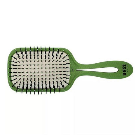 Bio Flex LPB Teal Large Paddle Hairbrush With Nylon Pins 1 Count by Bass Brushes